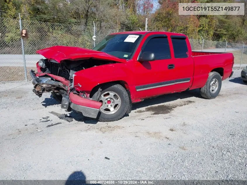 2005 Chevrolet Silverado 1500 VIN: 1GCEC19T55Z149877 Lot: 40724558