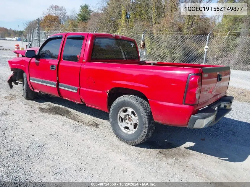 2005 Chevrolet Silverado 1500 VIN: 1GCEC19T55Z149877 Lot: 40724558