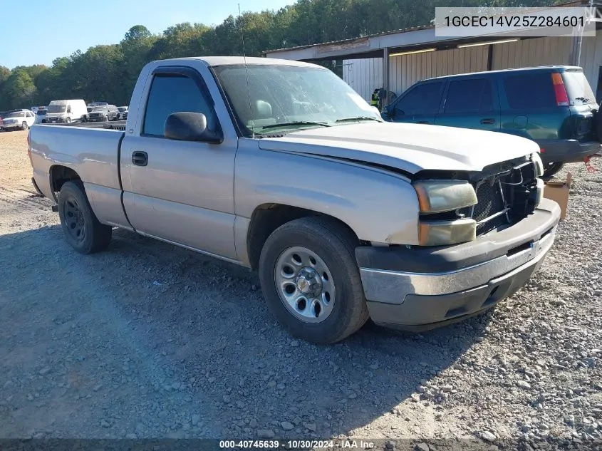 2005 Chevrolet Silverado 1500 Work Truck VIN: 1GCEC14V25Z284601 Lot: 40745639