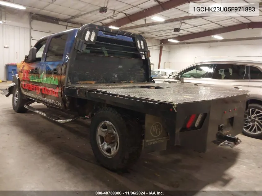 2005 Chevrolet Silverado 2500Hd Lt VIN: 1GCHK23U05F971883 Lot: 40759386