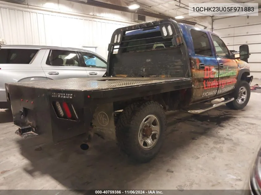 2005 Chevrolet Silverado 2500Hd Lt VIN: 1GCHK23U05F971883 Lot: 40759386