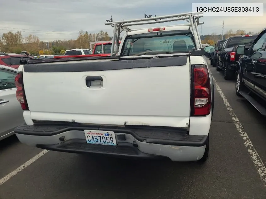 2005 Chevrolet Silverado C2500 Heavy Duty VIN: 1GCHC24U85E303413 Lot: 40771442