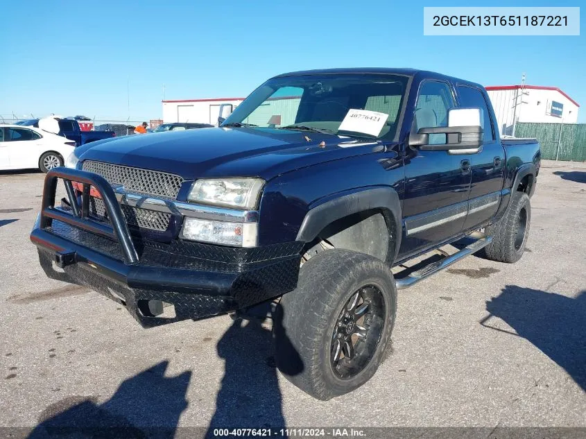 2005 Chevrolet Silverado 1500 Ls VIN: 2GCEK13T651187221 Lot: 40776421