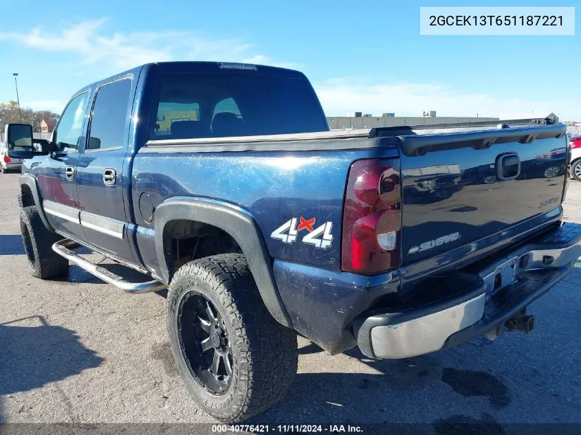 2005 Chevrolet Silverado 1500 Ls VIN: 2GCEK13T651187221 Lot: 40776421