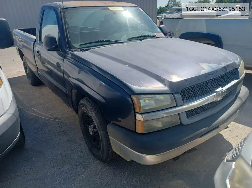 2005 Chevrolet Silverado C1500 VIN: 1GCEC14X35Z195153 Lot: 40782463