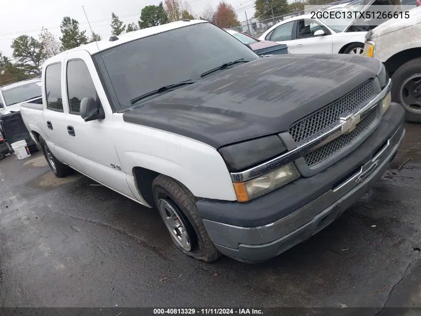 2005 Chevrolet Silverado 1500 Lt VIN: 2GCEC13TX51266615 Lot: 40813329