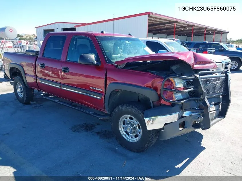 2005 Chevrolet Silverado 2500Hd Lt VIN: 1GCHK23U65F860075 Lot: 40828051