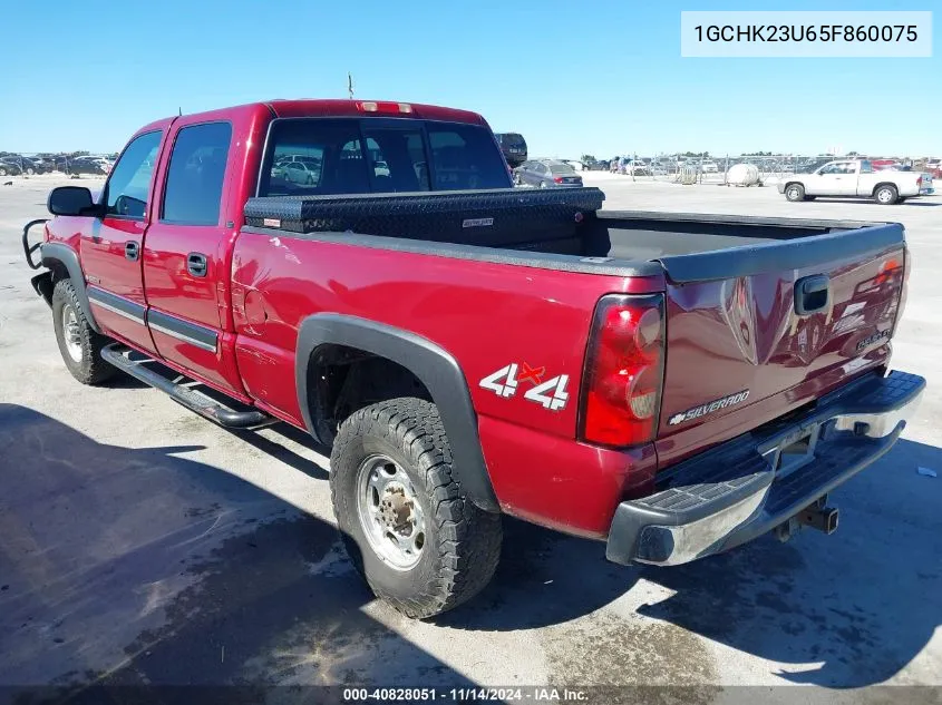 2005 Chevrolet Silverado 2500Hd Lt VIN: 1GCHK23U65F860075 Lot: 40828051