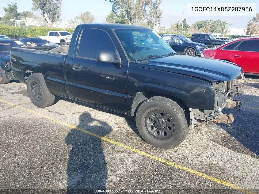 2005 Chevrolet Silverado 1500 Work Truck VIN: 1GCEC14X85Z287956 Lot: 40833857