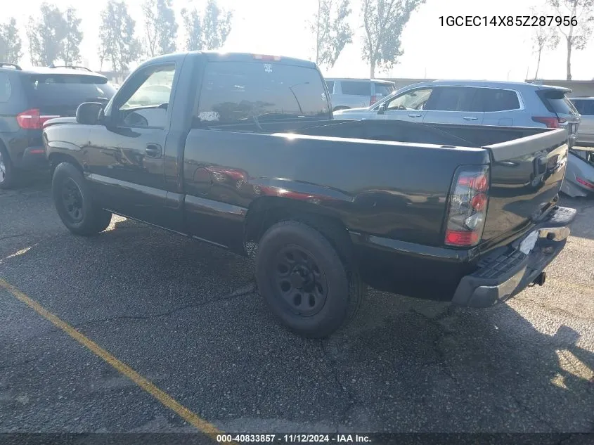 2005 Chevrolet Silverado 1500 Work Truck VIN: 1GCEC14X85Z287956 Lot: 40833857