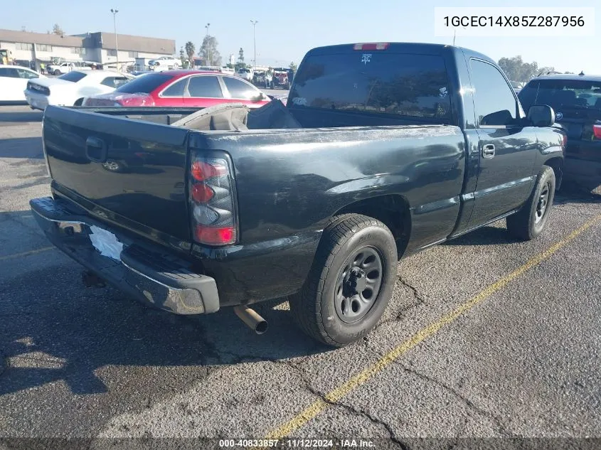 2005 Chevrolet Silverado 1500 Work Truck VIN: 1GCEC14X85Z287956 Lot: 40833857