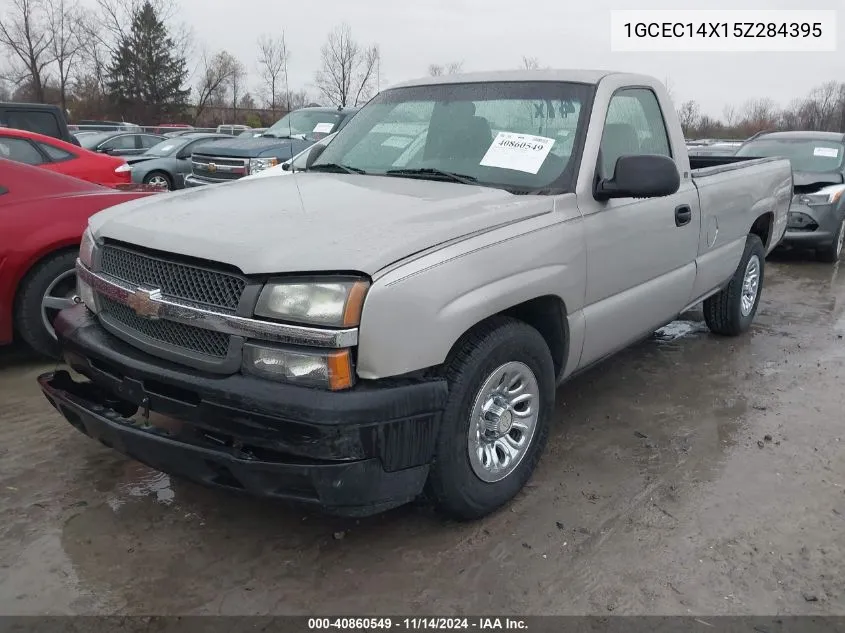 2005 Chevrolet Silverado 1500 Work Truck VIN: 1GCEC14X15Z284395 Lot: 40860549