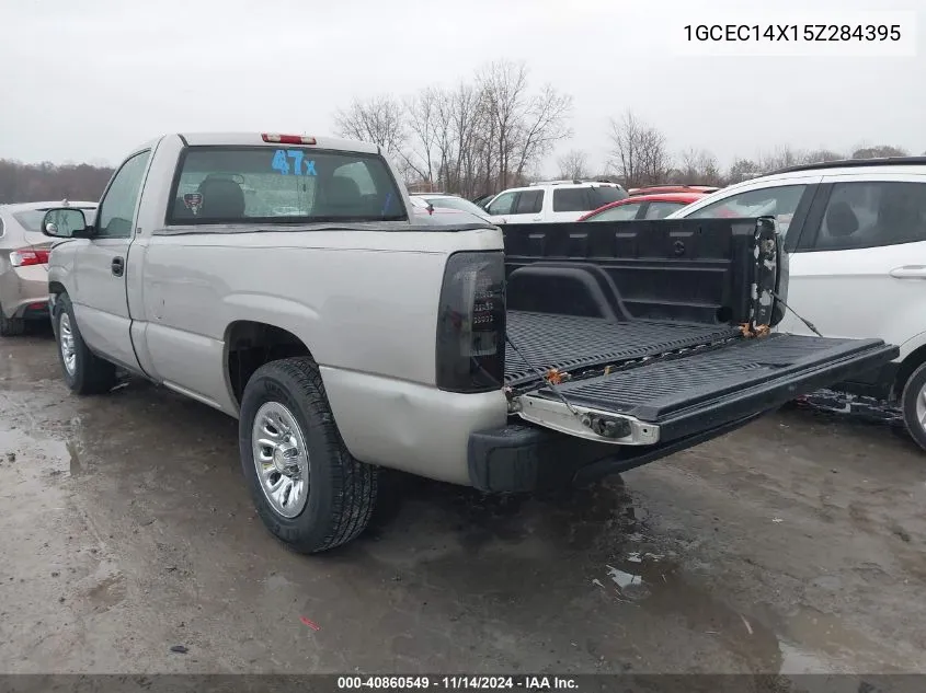 2005 Chevrolet Silverado 1500 Work Truck VIN: 1GCEC14X15Z284395 Lot: 40860549