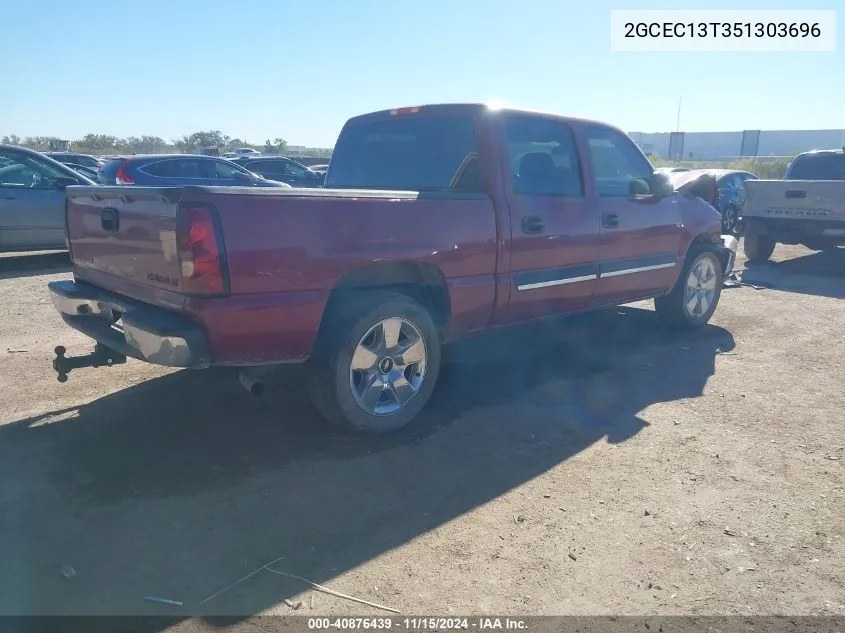 2005 Chevrolet Silverado 1500 Ls VIN: 2GCEC13T351303696 Lot: 40876439