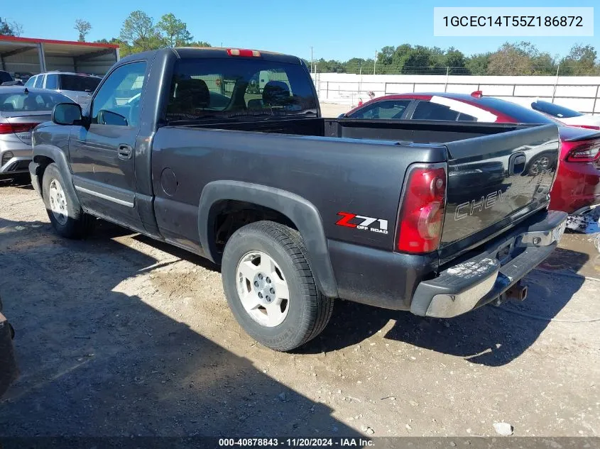 2005 Chevrolet Silverado 1500 VIN: 1GCEC14T55Z186872 Lot: 40878843