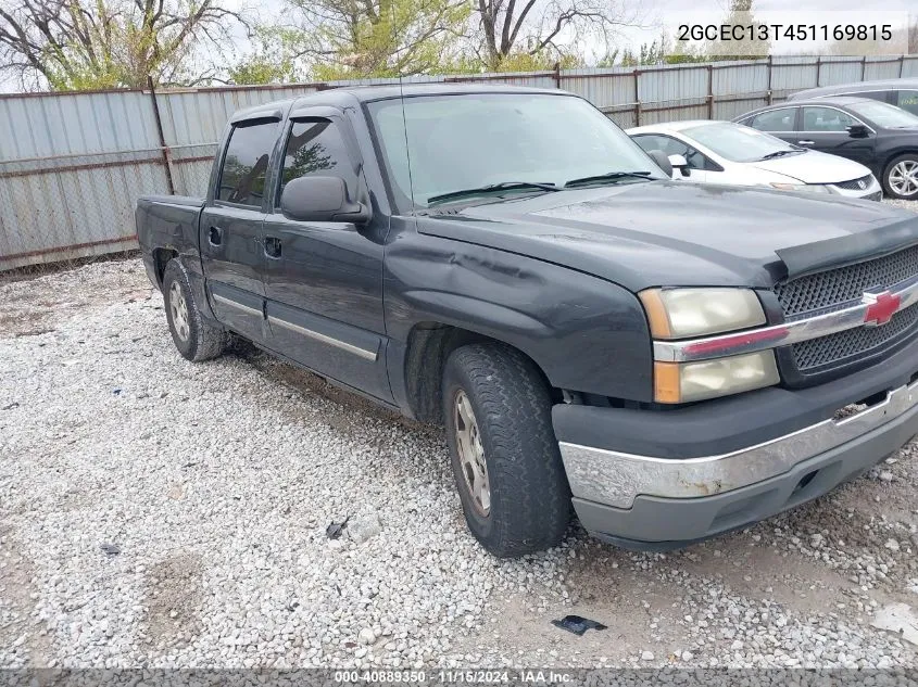 2005 Chevrolet Silverado 1500 Ls VIN: 2GCEC13T451169815 Lot: 40889350