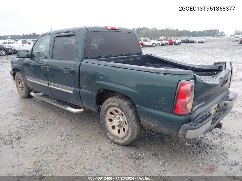 2GCEC13T951358377 2005 Chevrolet Silverado 1500 Ls