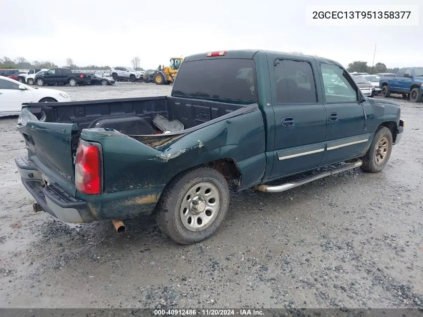 2GCEC13T951358377 2005 Chevrolet Silverado 1500 Ls