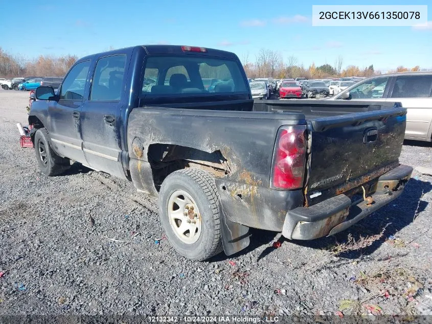 2006 Chevrolet Silverado 1500 VIN: 2GCEK13V661350078 Lot: 12132342