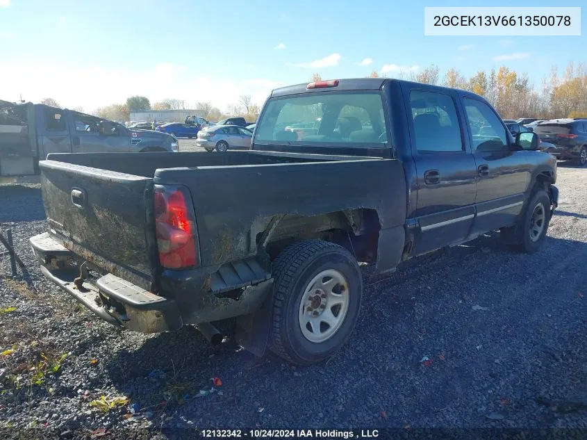 2006 Chevrolet Silverado 1500 VIN: 2GCEK13V661350078 Lot: 12132342