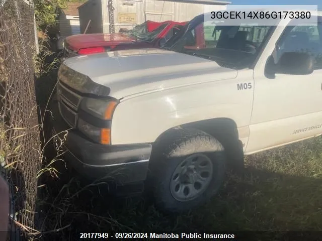 2006 Chevrolet Silverado 1500 Ls VIN: 3GCEK14X86G173380 Lot: 20177949