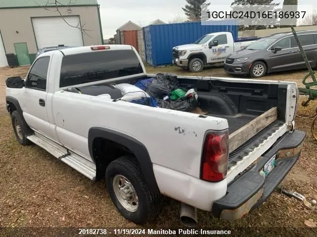 2006 Chevrolet Silverado 2500 Hd VIN: 1GCHC24D16E186937 Lot: 20182738