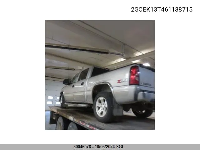 2GCEK13T461138715 2006 Chevrolet Silverado K1500