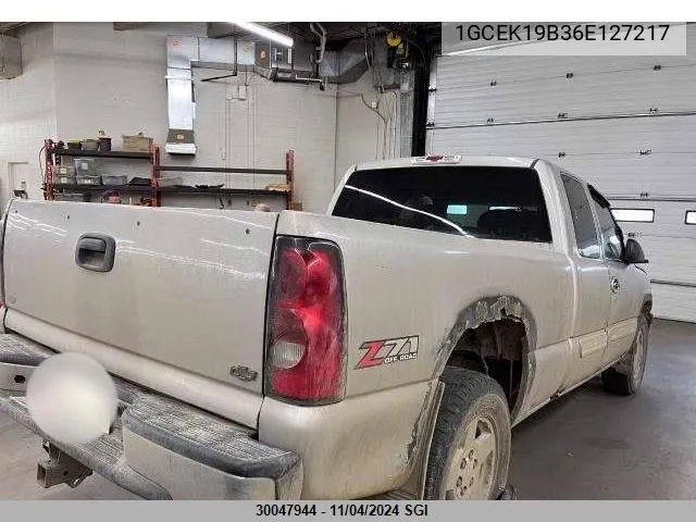 2006 Chevrolet Silverado K1500 VIN: 1GCEK19B36E127217 Lot: 30047944