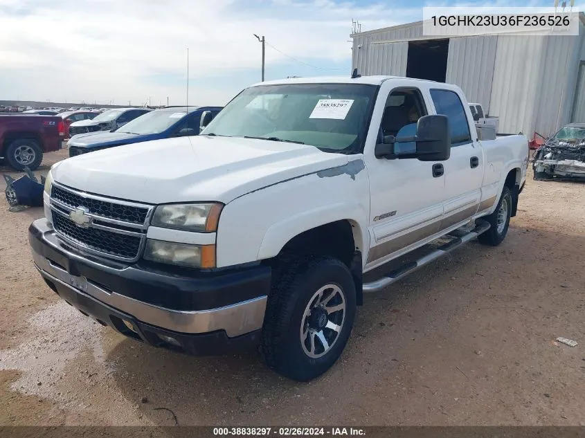 2006 Chevrolet Silverado 2500Hd Lt2 VIN: 1GCHK23U36F236526 Lot: 38838297