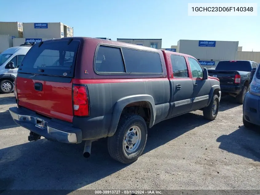 2006 Chevrolet Silverado 2500Hd Lt1 VIN: 1GCHC23D06F140348 Lot: 38913727