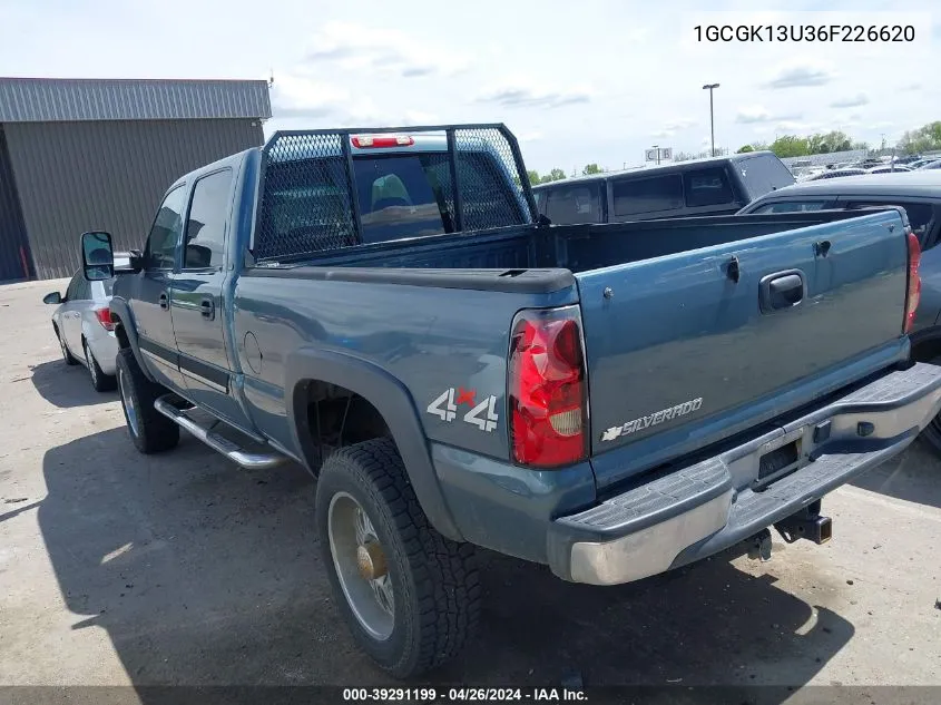 2006 Chevrolet Silverado 1500Hd Lt1 VIN: 1GCGK13U36F226620 Lot: 39291199