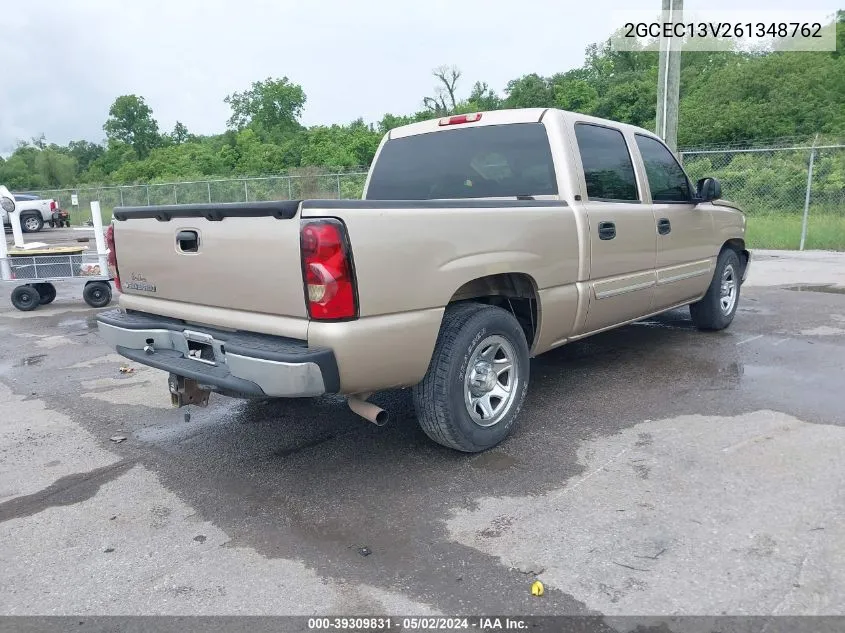 2006 Chevrolet Silverado 1500 Ls VIN: 2GCEC13V261348762 Lot: 39309831