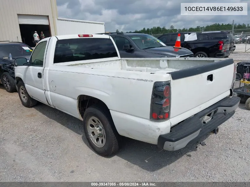 2006 Chevrolet Silverado 1500 Work Truck VIN: 1GCEC14V86E149633 Lot: 39347085