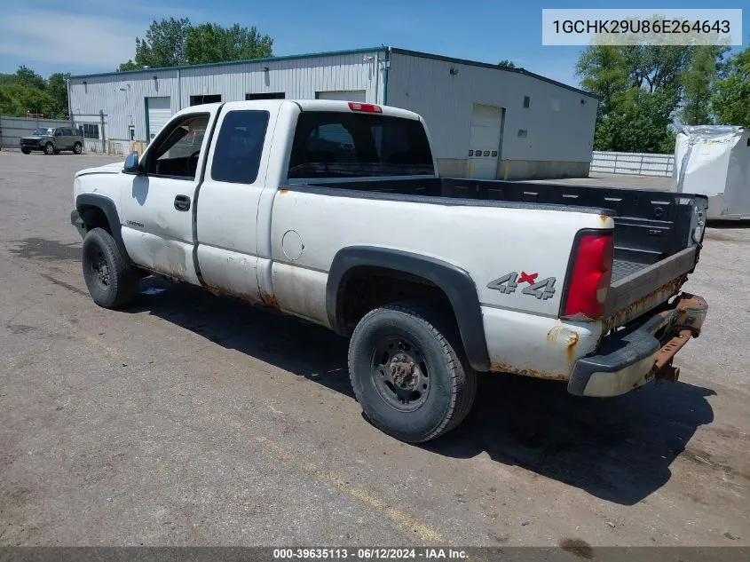 2006 Chevrolet Silverado 2500Hd Work Truck VIN: 1GCHK29U86E264643 Lot: 39635113