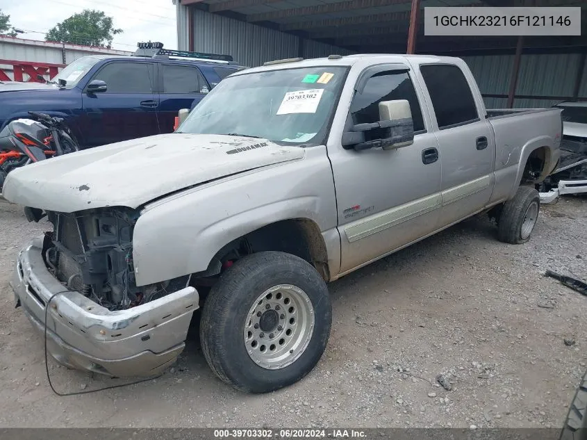 2006 Chevrolet Silverado K2500 Heavy Duty VIN: 1GCHK23216F121146 Lot: 39703302