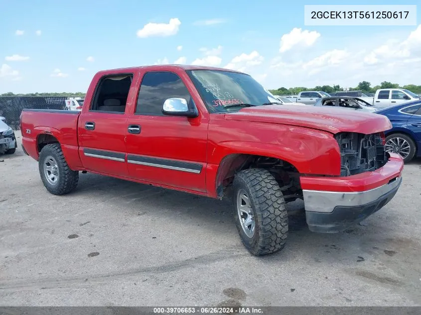 2006 Chevrolet Silverado 1500 Lt1 VIN: 2GCEK13T561250617 Lot: 39706653