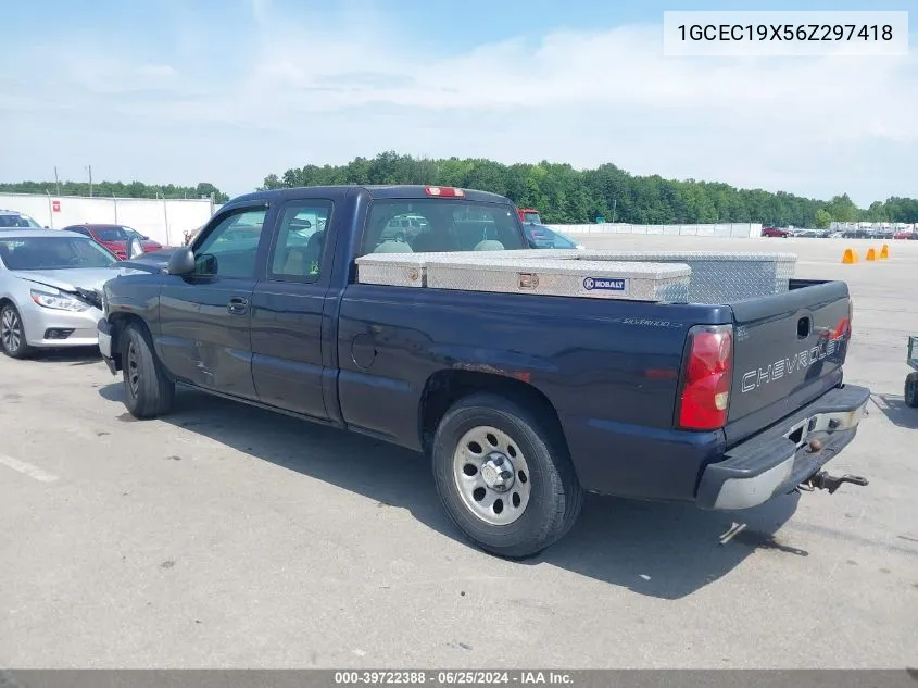 2006 Chevrolet Silverado 1500 Work Truck VIN: 1GCEC19X56Z297418 Lot: 39722388