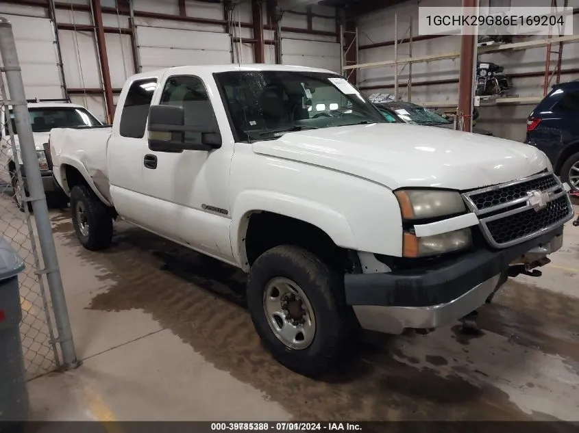 2006 Chevrolet Silverado 2500Hd Lt1 VIN: 1GCHK29G86E169204 Lot: 39785388