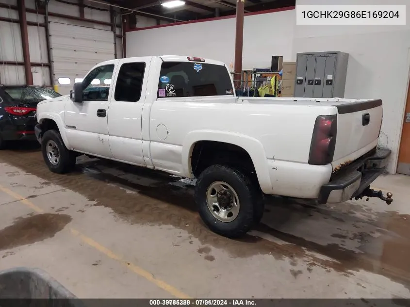 2006 Chevrolet Silverado 2500Hd Lt1 VIN: 1GCHK29G86E169204 Lot: 39785388