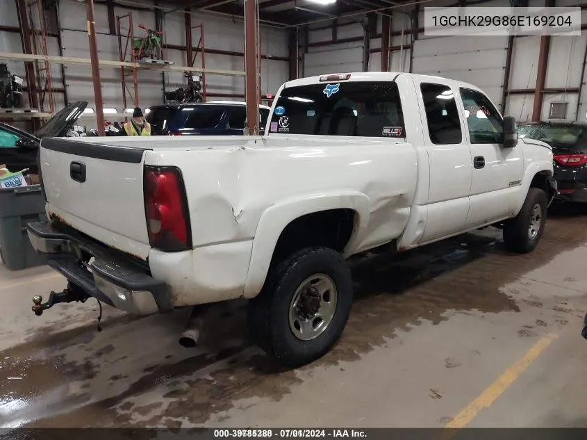 2006 Chevrolet Silverado 2500Hd Lt1 VIN: 1GCHK29G86E169204 Lot: 39785388