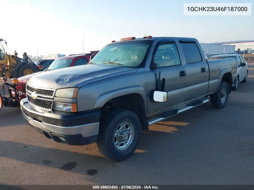 2006 Chevrolet Silverado 2500Hd Lt3 VIN: 1GCHK23U46F187000 Lot: 39803493