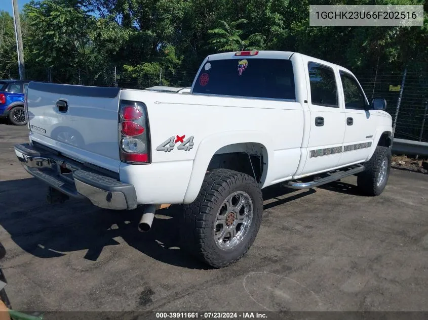 2006 Chevrolet Silverado 2500Hd Lt2 VIN: 1GCHK23U66F202516 Lot: 39911661