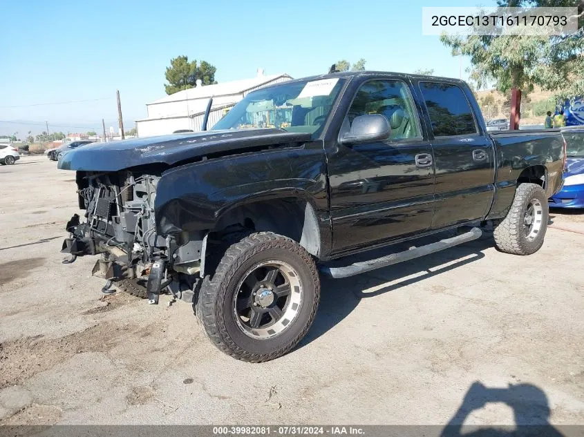 2006 Chevrolet Silverado 1500 Lt3 VIN: 2GCEC13T161170793 Lot: 39982081