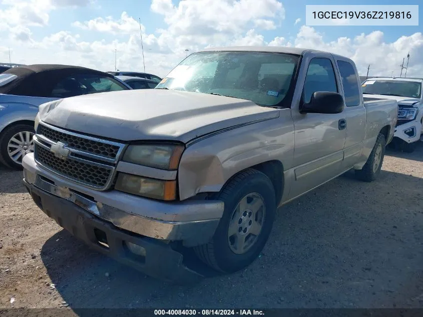 2006 Chevrolet Silverado C1500 VIN: 1GCEC19V36Z219816 Lot: 40084030