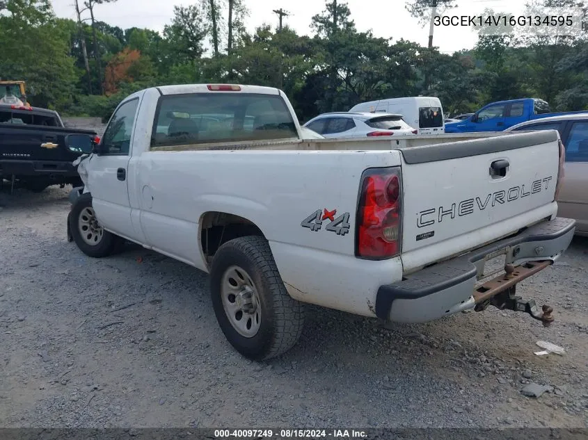 2006 Chevrolet Silverado 1500 Work Truck VIN: 3GCEK14V16G134595 Lot: 40097249