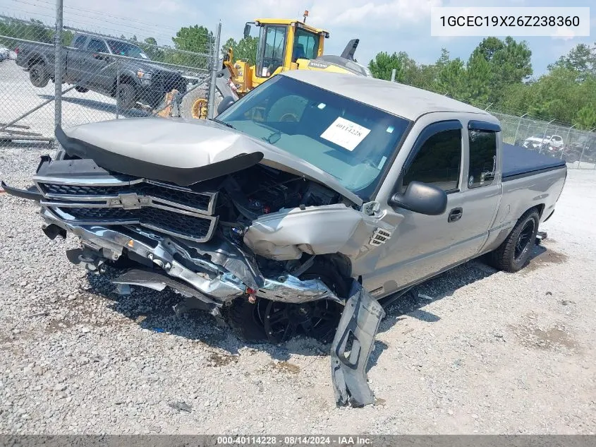 2006 Chevrolet Silverado 1500 Work Truck VIN: 1GCEC19X26Z238360 Lot: 40114228