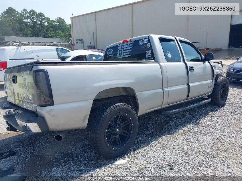 2006 Chevrolet Silverado 1500 Work Truck VIN: 1GCEC19X26Z238360 Lot: 40114228