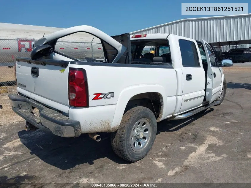 2GCEK13T861251521 2006 Chevrolet Silverado K1500