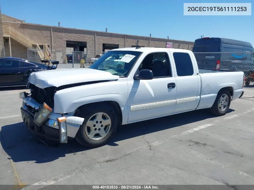 2006 Chevrolet Silverado 1500 Lt1 VIN: 2GCEC19T561111253 Lot: 40153533