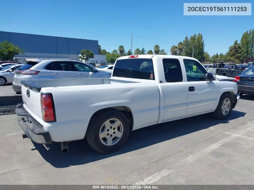 2006 Chevrolet Silverado 1500 Lt1 VIN: 2GCEC19T561111253 Lot: 40153533